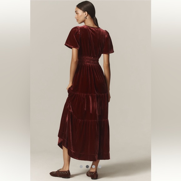 Anthropologie Somerset Velvet Petite Dress - Picture 7 of 8